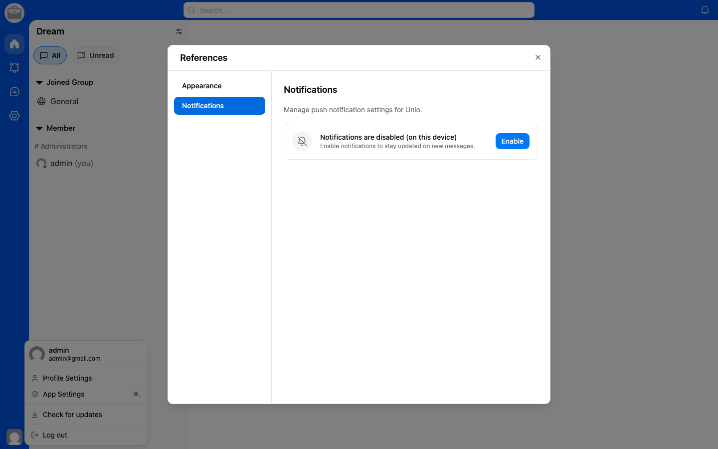 Notification Center